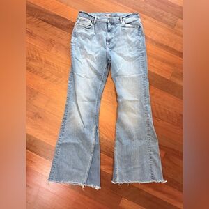 Women's Light Blue Flared Jeans